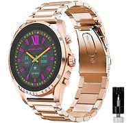 Michael Kors Compatible Quick Release Stainless Steel Metal Replacement Straps for Gen 6 Bradshaw Smartwatch (Rose Gold)