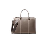 Michael Kors Cooper Pebbled Leather and Signature Logo Briefcase - MUSHROOM - 37F6LCOA8L