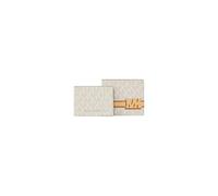 Michael Kors Cooper Striped Signature Logo Billfold Wallet with Passcase - Vanilla Combo - 36T6LCOF2O