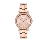 Michael Kors Corey Watch for Women, Quartz Three Hand Movement with Stainless Steel or Leather Strap