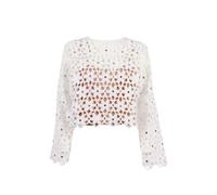 Michael Kors crochet flower top - White XS-S-M
