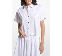 Michael Kors Cropped Button Down Shirt In White size XL | Blouses Outlet | Women | White XL