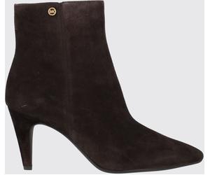 Michael Kors Daniela Suede Ankle Boots with Stiletto Heel and MK Monogram - Size: 7½ - female
