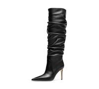 Michael Kors Dawn Leather Boot - BLACK - 40F5DWHB6L