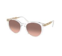 Michael Kors Donna MK2264U PIENZA 301513 Sunglasses Iniettato Trasparente Rosa Rotonda Normale Sfumato