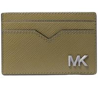 Michael Kors Edison Notched Card Case, Safari Green, One Size