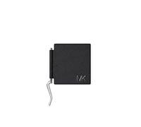 Michael Kors Edison Notched Slim Folding Card Case with Money Clip, Black, One Size
