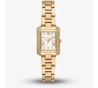 Michael Kors Emery Gold Tone Mother Of Pearl Crystal Pave Watch MK4867