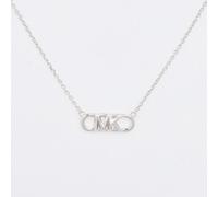 Michael Kors Empire Logo Sterling Silver Statement Link Necklace Women