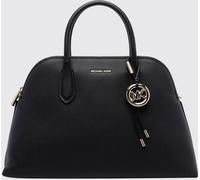 Michael Kors Freddie Leather Handbag with MK Monogram and Logo Charm