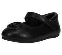 MICHAEL KORS Girls Amber Aiden Mary Jane Flat, Black, 7/7.5 UK Child