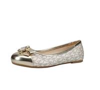 Michael Kors Girls' Kenya Lock Mary Jane Shoe, Pale gold, 13 Little Kid