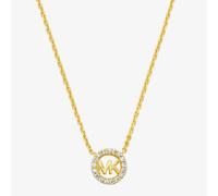 Michael Kors Gold Plated Round MK Cubic Zirconia Necklace MKC1726CZ710