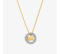 Michael Kors Gold Tone Cubic Zirconia Logo Necklace MKJ8546931