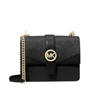 Michael Kors Greenwich Small Saffiano Leather Crossbody Bag Black