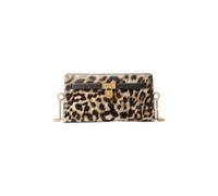 Michael Kors Hamilton Moderne Extra-Small Leopard Print Calf Hair Convertible Crossbody Bag - BURNT KHAKI - 32F6ANXC0H