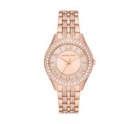 Michael Kors Harlowe Three-Hand Rose Gold-Tone Stainless Steel Women's Watch (Model: MK4710)