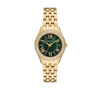 Michael Kors Harlowe Women's Green MOP Dial Gold Tone Stainless Steel Watch