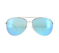 Michael Kors Woman MK5007 HVAR 104525 Sunglasses Metal Pink Blue Pilot Mirrored