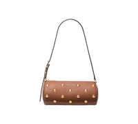 Michael Kors Izzy Small Studded Pebbled Leather Barrel Pochette - LUGGAGE - 32T6AZYC1L