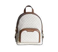 Michael Kors Jaycee Travel Bag Rucksack Size NS White/Brown, vanilla