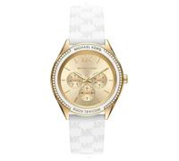Michael Kors Jessa MK7267 Women's Watch - 40mm Gold Dial White Silicone Strap
