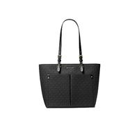Michael Kors Jet Sest Travel Medium Double Pocket Tote, Black, Medium
