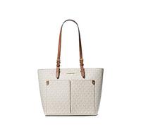 Michael Kors Jet Sest Travel Medium Double Pocket Tote, Vanilla