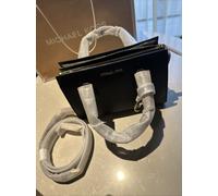 Michael Kors Jet Set Item Small Zip Chain MK Crossbody Bag Black New Authentic