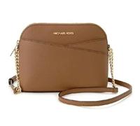 Michael Kors Jet Set Medium Crossbody Leather Handbag, Brown, Medium