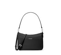 Michael Kors Jet Set Medium Top Zip Pochette Crossbody Bag, Silver-tone Hardware/Milano Nylon/Black, M, Jet Set Medium Top Zip Pochette Crossbody Bag