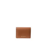 Michael Kors Jet Set Small Flap Card Case, Gold-Tone Hardware/Pebble Leather/Luggage