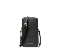 Michael Kors Jet Set small pebbled leather smartphone crossbody bag - Black OS