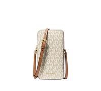 Michael Kors Jet Set small signature logo smartphone crossbody bag - Neutrals OS