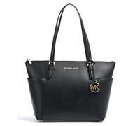 Michael Kors Womens Jet Set Item East West Top Zip Tote, Black (Black), One Size