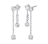 Michael Kors Jewellery Michael Kors Premium Kors Brilliance Sterling Silver CZ Drop Earrings 2.9cm