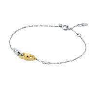 Michael Kors Jewellery Michael Kors Premium Kors Sterling Silver Astor Link Two Tone CZ Bracelet 16-18.5cm