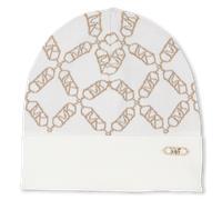 Michael Kors - Knit Beanie With Jacquard - Offwhite - Girl - Size T2