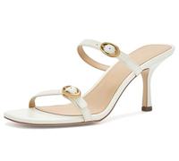 Michael Kors Kya Leather Sandal - Eggshell - 40T6KYMS2L
