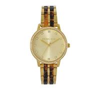 Michael Kors Ladies 36.00mm Quartz Watch with Gold Analogue dial and Multicolour Metal Bracelet Strap MK4395
