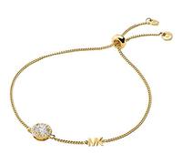 Michael Kors Jewellery Michael Kors Premiun Yellow Gold Tone Sterling Silver MK Slider Bracelet