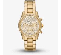 Michael Kors Ladies Bryant Gold Plated Chronograph Watch MK7310