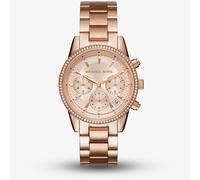 Michael Kors Womens Ladies' Ritz Watch MK6357 - Rose Gold Metal - One Size