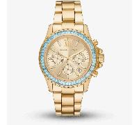 Michael Kors Ladies Everest Chronograph Green Stone Watch MK7210