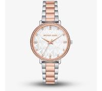 Michael Kors Ladies Pyper Two Tone Silver & Rose Gold Watch MK4920