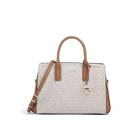 Michael Kors Women's Laila Medium Satchel Handbag, Gold-Tone Hardware/Vanilla/Acorn, One Size
