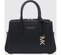 Michael Kors Laila Leather Mini Handbag with Double Handle and Logo Charm