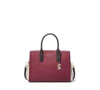 Michael Kors Laila Medium Satchel, Gold-tone Hardware/Mulberry Multi, One Size