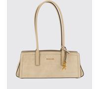 Michael Kors Laila Suede Shoulder Bag with Logo Charm