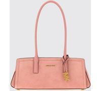 Michael Kors Laila Suede Shoulder Bag with Logo Charm